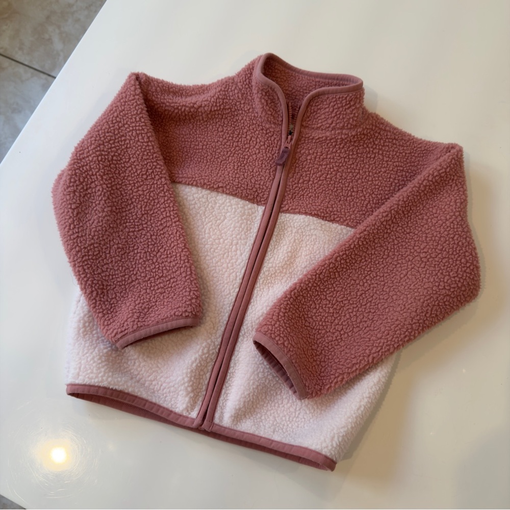 Carter’s OshKosh B’gosh Toddler Girl Sherpa Lightweight Zip Jacket 5T